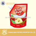 Different flavors of fruit juice BPA free Apple juice bag with spout for baby food